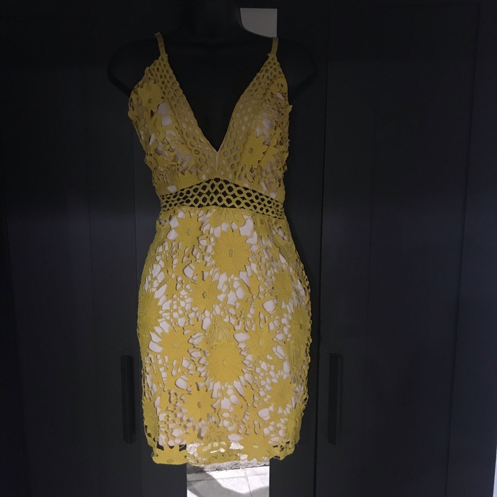 Yellow mustard dress